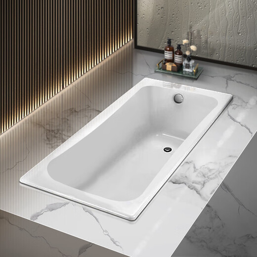 科勒（KOHLER）浴缸家用百利事1.5 1.7米 嵌入式铸铁K-17270T-O/GR1 K-15849T-0无扶手孔 1.7m
