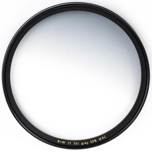 B+W MRC 701M/702M 中灰渐变镜GND 多膜圆形多层渐变镜 F-PRO GND 0.3 50%进光量 701M 77mm