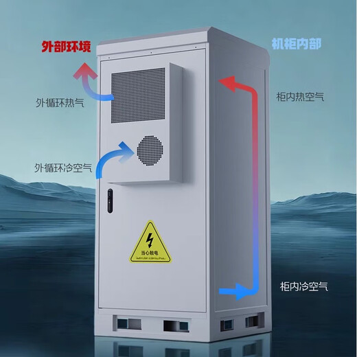 Jiang Zhiai 5G integrated communication cabinet outdoor rainproof cabinet refrigeration constant temperature air conditioning tower base station monitoring cabinet 650*650*1200 (excluding air conditioning)