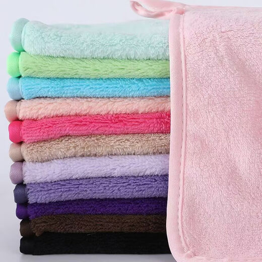 Redoxi thickened coral velvet absorbent square towel cleaning cloth colorful small square towel 26*26cm-5 pack