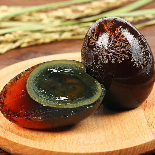 Huevo en conserva Wanweijia, huevo de flor de pino hervido, artesanía sin plomo, huevo de pato encurtido antiguo como compañero de comida, 50 g * 10 piezas