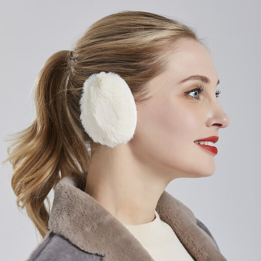 Unisex warm earmuffs, winter outdoor anti-cold and antifreeze earmuffs, ear warmers, cute ear bags, earmuffs, plush style - khaki