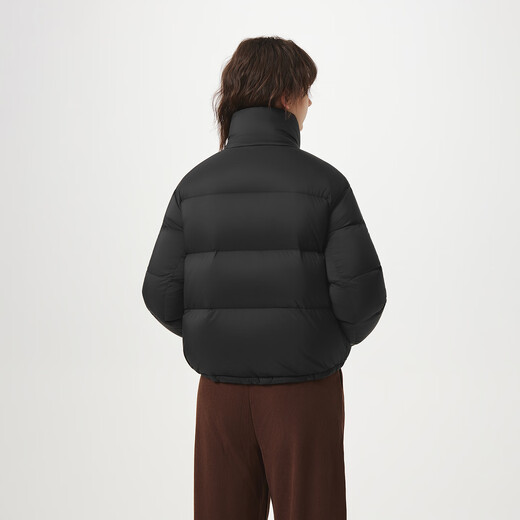 Tambor Puff Down Jacket Women's Short Stand Collar Fashion Winter Bakery Jacket 5530356D Black 160