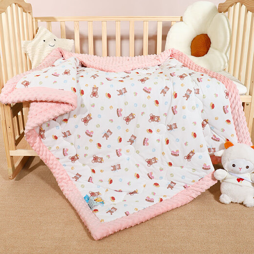 Baby Cartoon Beanie Blanket Four Seasons Baby Blanket Newborn Quilt Kindergarten Cover Blanket Autumn and Winter Plus Quilt Nap Blanket Little Navigator 100*100cm