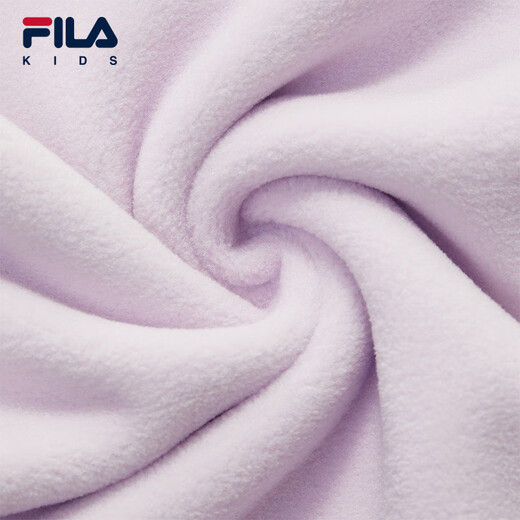 FILA【抗菌功能】斐乐儿童童装2025年冬季新款男女童小童加绒卫衣 樱花浅粉-PK 150