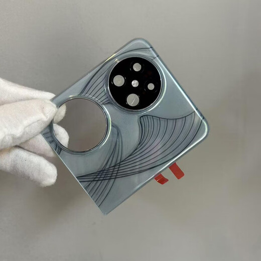 Suitable for Huawei pocket2 foldable and disassembled back cover, original glass casing, upper and lower disassembly of the cover and back casing, pocket2 original upper cover, Rococo white, 99 new