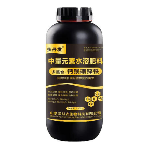 Duodanfa Calcium Magnesium Boron Zinc Iron Foliar Fertilizer Agricultural Liquid Trace Element Water-Soluble Fertilizer Fruit, Vegetable and Citrus General Type Calcium Magnesium Boron Zinc Iron 1500g*1 bottle