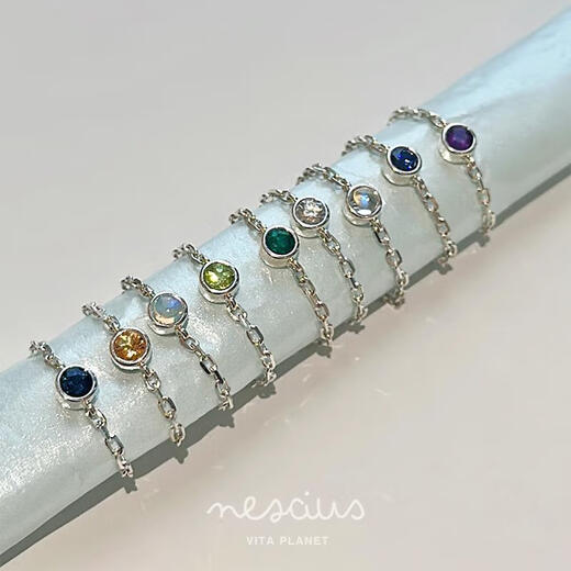 Buyer's store birthstone ring sterling silver birthday month color drawstring ring December tanzanite