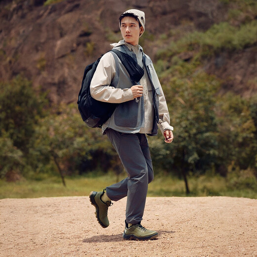 ECCO 25-year new winter warm rebound cushioning long-distance hiking shoes cross-country 822364 military green 43