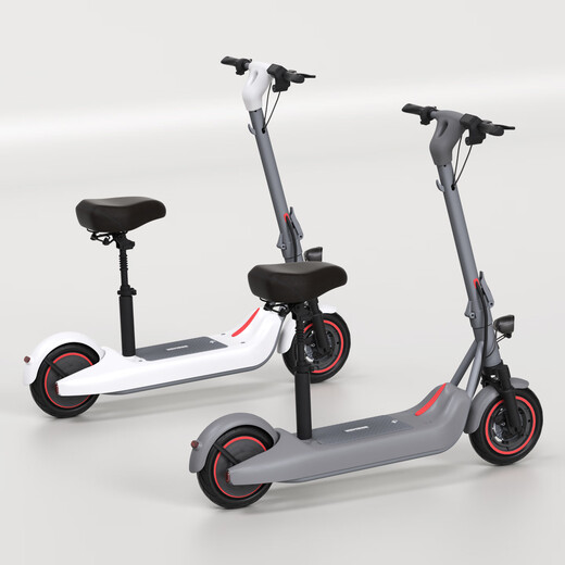 Bremer electric scooter, foldable electric scooter, small mount, adult two-wheeled lithium battery portable scooter V10 36V gray/listed brand lithium battery/range 40-50KM