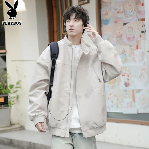 Playboy (PLAYBOY) jacket men's flight jacket men's autumn and winter high-end casual handsome workwear charge trendy clothes