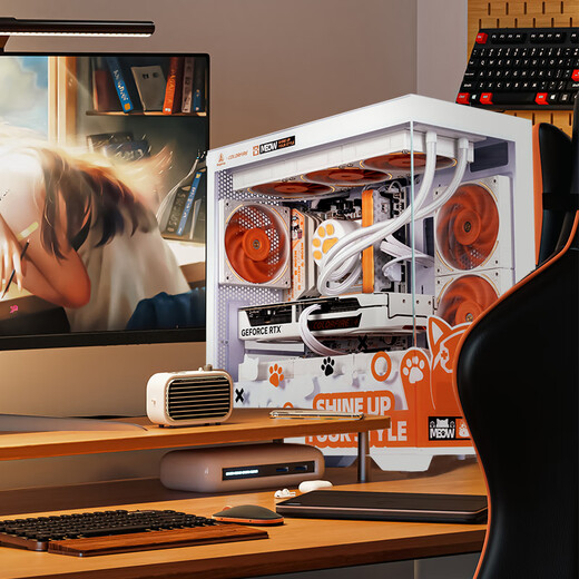 Colorful (Colorful) i5 14600KF RTX5070 5060TI graphics card Orange Shadow Orange Orange Cat customized model Game live broadcast design computer host desktop assembly machine with two 12490F丨16G丨1TB丨5060 graphics card original box