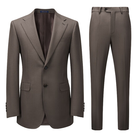 
Guillaume de Mons Aojia pure wool suit men business formal suit men three-piece set groom wedding dress formal suit men sand ceramic brown [top + trousers] size 44 (please note for trousers size)
