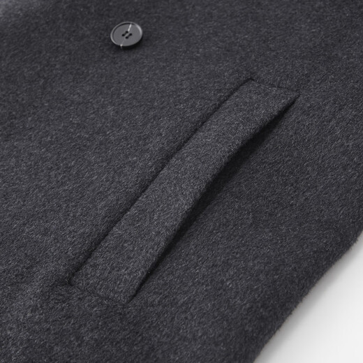 Shanshan Sheep Wool + Cashmere Men's 2025 Autumn and Winter Wool and Cashmere Blended Wool Coat Warm Jacket