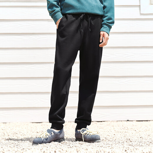 Semir casual pants men's polar fleece knitted pants loose leggings winter trousers couple tapered pants 101724127204