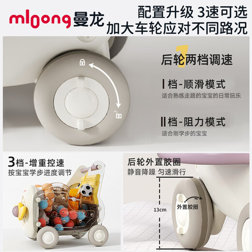 Manlong baby walker multi-function trolley walker baby toy walking artifact 1-2 years old gift