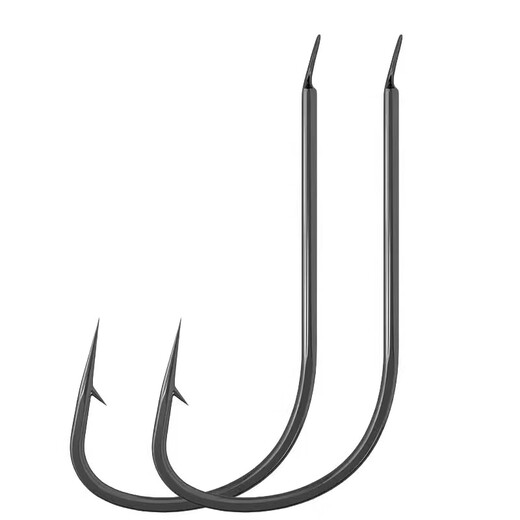 Strong sharp sleeve fishhook in bulk with thorns, thornless black pit competitive wild fishing crucian carp special hook, strong extremely fine sleeve fishing ditch No. 5, tough sharp sleeve with thorns 100 pieces, alloy steel