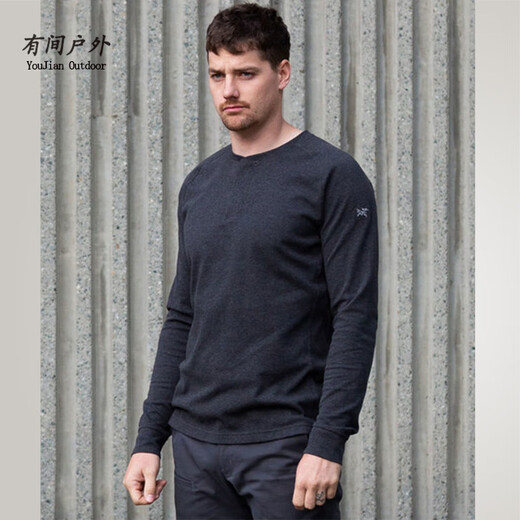 Arc'teryx (ARC TERYX) Sirrus LS Henley 20765 25890 Arc'teryx Henry long-sleeved sweater men's Glitch Heather/Water Wave Gray S