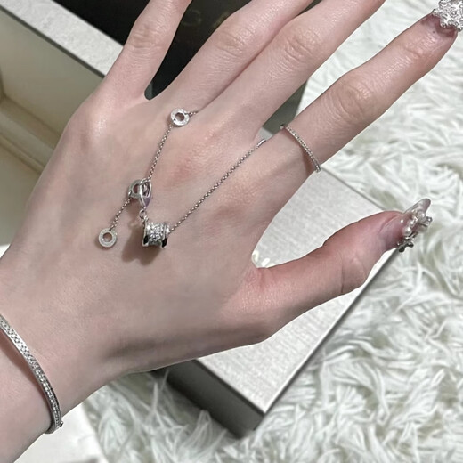 DL 1998 Fat Donglai same style small waist necklace for women 18 gold k high-end customized 18K rose small waist necklace spring black small waist necklace rose gold