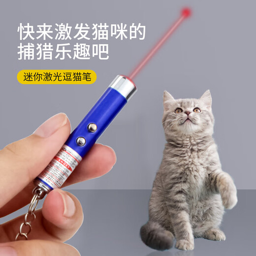 Cat toy self-stimulating laser cat wand, cat toy, cat pen, cat interactive toy, infrared pet supplies, cat laser pen - random style and color - 1 pc