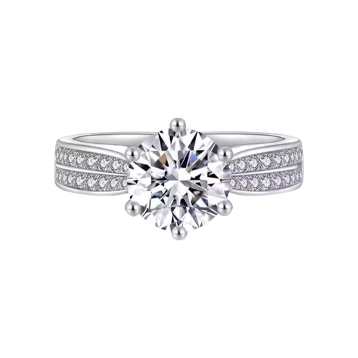 I Do platinum pt950 diamond ring for women gypsophila 1 carat cultivated diamond Starlight Queen wedding ring proposal for wife and girlfriend Starlight Queen 1 carat diamond No. 13