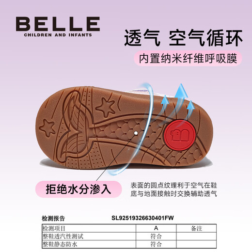 Belle Children's Shoes 2025 Autumn New Boys Toddler Shoes Girls Versatile Retro Moral Training Baby Casual Shoes Pink 27