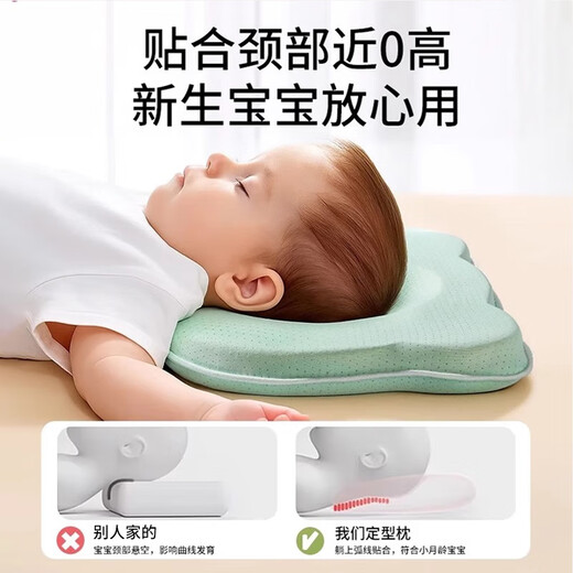 Ying Tiao Baby Shaping Pillow 0 to 6 Months Newborn Infants and Toddlers Head Shape Correction Baby Anti-Mild Head Pillow for All Seasons Suitable for 0-2 Years Old High-Quality Silicone | 7A Antibacterial | Lemon Yellow
