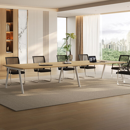 Shuxuan (SHUXUAN) conference table long table conference room office desk and chair combination simple training table long table negotiation office furniture