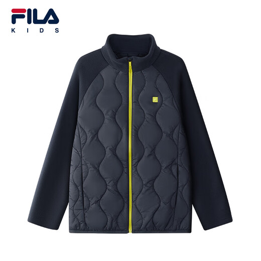 FILA children's cotton clothing 2025 winter new large and small children's sports jackets boys and girls school uniform artifact RD Sapphire-NV 165