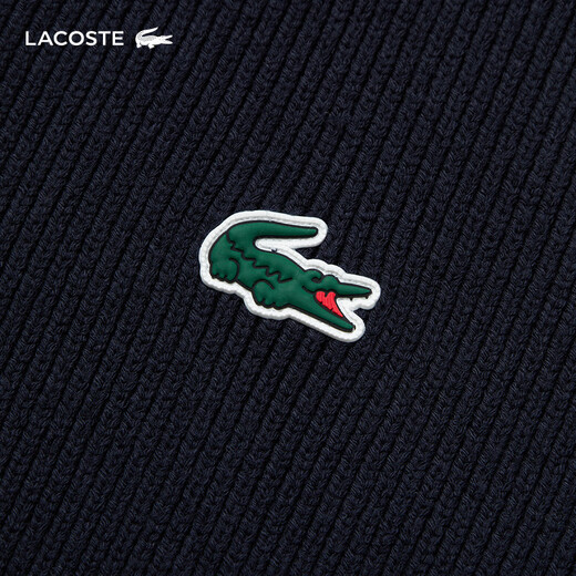 LACOSTE French crocodile men's 25 autumn new golf series sweater sweater | AH4811 166 / navy blue L 5