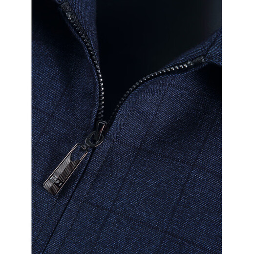 MONTAGUT Wool Jacket Men's Middle-aged and Elderly Spring and Autumn Lapel Plaid Business Casual Jacket Dad's Wear Executive Jacket Burgundy 4XL 195/108A