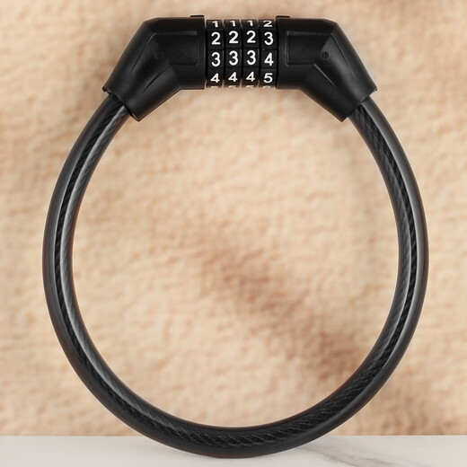AUBURN password lock steel cable car lock bicycle lock mountain bike lock bicycle lock bicycle lock anti-theft car lock 1340 black