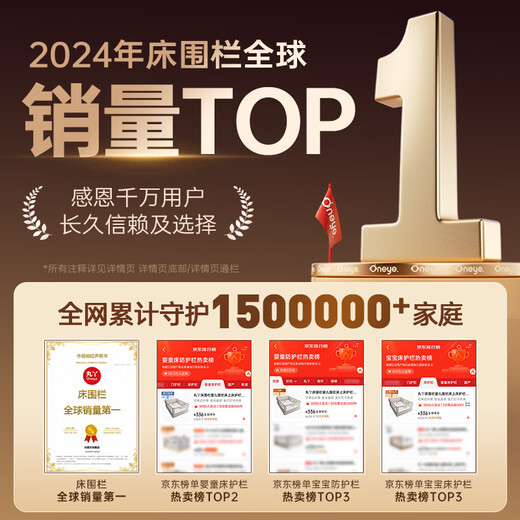 Maruya Bed Fence Baby Fence Bed Bed Guardrail Children's Guardrail Bed Baby Anti-Fall Guardrail Three Sides Huidiqi 1.8*1+Hui Glacier 2.0*2_Nail Free