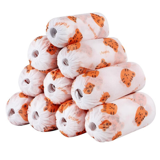 Mixed American disposable shoe covers for indoor home use thickened adult student non-woven fabric waterproof non-slip wear-resistant wall-mounted printed foot covers disposable shoe covers 50 pieces