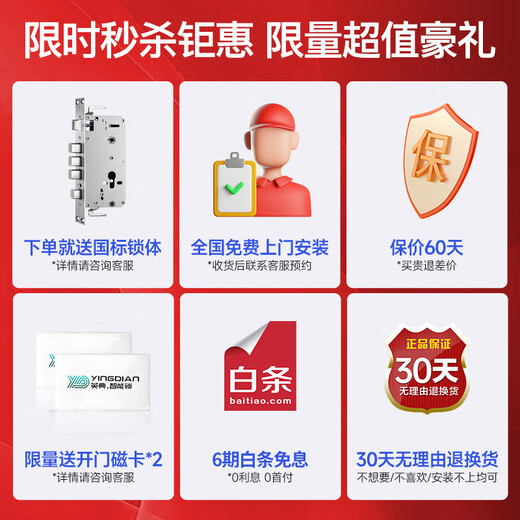 Yingdian R6 Smart Door Lock Fingerabdruckschlos