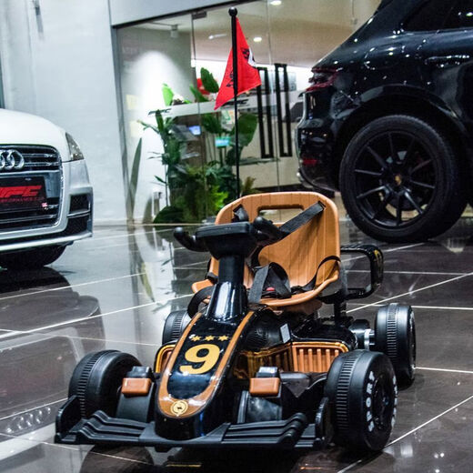 Elektroauto-Kart für Kinder, Fernbedienung für Männer und Frauen, Auto-Drift für Erwachsene und Kinder, Allrad-Spielzeugauto zum Aufladen von Babys, schwarze 12-V-Großbatterie mit Dual-Drive-Fernbedienung, 360-Grad-Drift