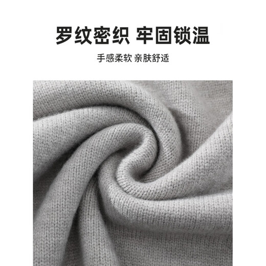 Retro Henley Collar Sweater Men's Autumn and Winter Clean High Background Lazy Style Sweater 3531 Gray L