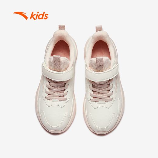 安踏儿童运动鞋女大童加绒跑鞋2025冬户外系列保暖棉鞋A22546927