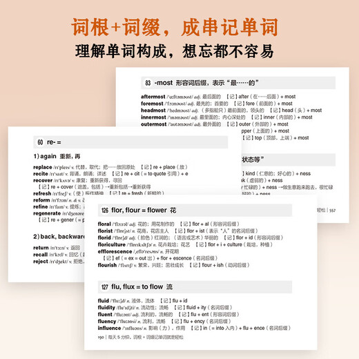 每天5分钟 词根词缀记单词就是轻松（步客口袋书升级版 附扫码音频）