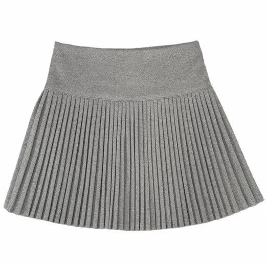 GIOIO woolen high-waisted pleated skirt for small women 2025 autumn and winter new age-reducing versatile short skirt slimming A-line skirt off-white M waist 68 (98-108Jin Jin is equal to 0.5 kg)