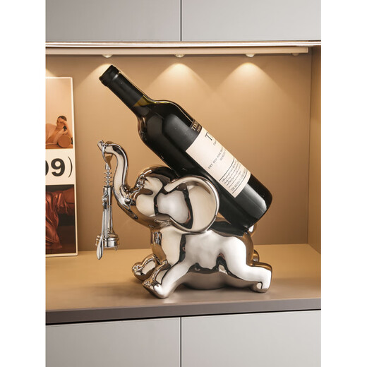 Tanbeiman red wine display rack light luxury elephant wine holder red wine rack ornaments home living room wine cabinet sideboard decoration housewarming gift awesome wine rack ornaments does not include wine bottles