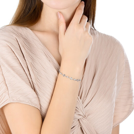 Chow Sang Sang Pt950 platinum bracelet platinum bracelet for women 70643B Price 17cm - 4.74g (including labor cost 400 yuan)