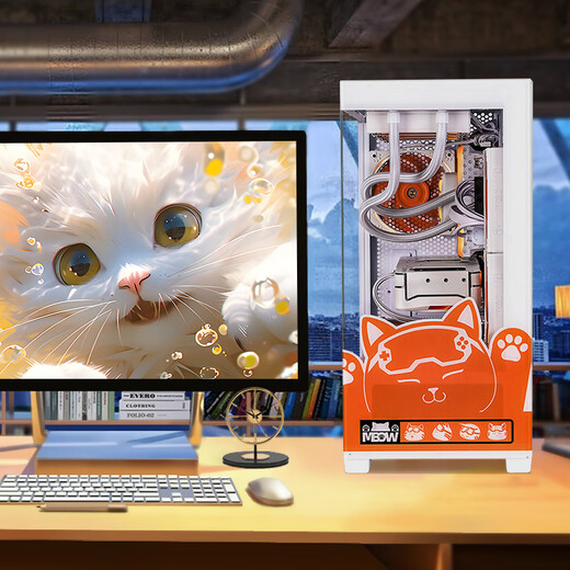 Colorful (Colorful) i5 14600KF RTX5070 5060TI graphics card Orange Shadow Orange Orange Cat customized model Game live broadcast design computer host desktop assembly machine with two 12490F丨16G丨1TB丨5060 graphics card original box