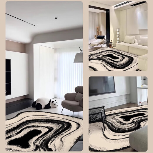 GPPNKC carpet living room special-shaped light luxury 2025 new style free carefree irregular sofa coffee table floor mat bedroom thickened Wenwan-11972 240cm*360cm