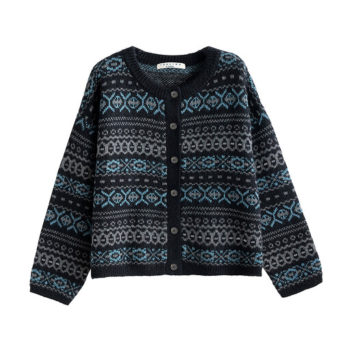 TonLion 2025 Autumn and Winter Elegant Classic Style Pattern Women's Cardigan Sweater Jacket