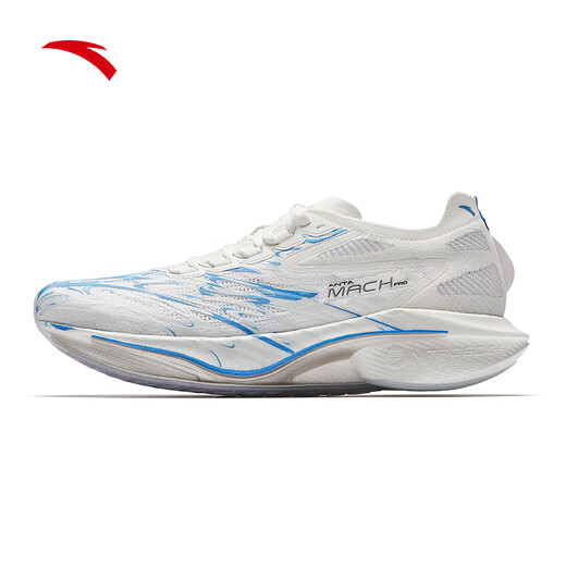 ANTA Mach 4 PROv2丨Nitrogen Technology Racing Running Shoes Men's 2025 Autumn and Winter New High School Entrance Exam Physical Test Sports Shoes 26Q1-Mach 4PRO Blue Flame-1 42 (260mm)