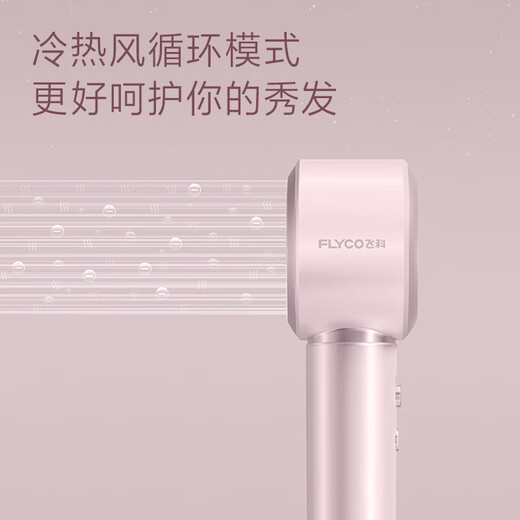 FLYCO high-speed hair dryer gift household low-noise quick-drying negative ion hair dryer Galaxy Star Ring FH6371 diamond powder