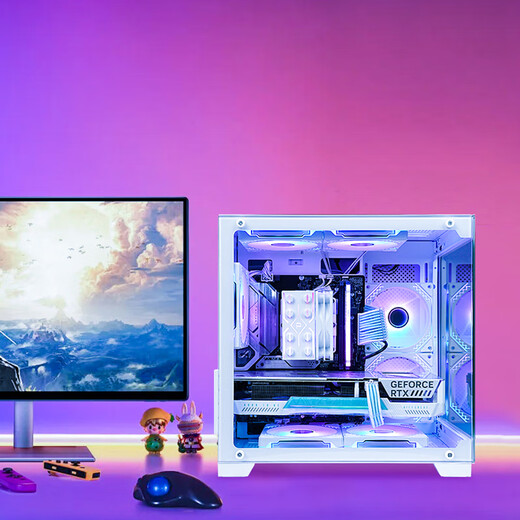 ASUS AMD R5 9600X host + RTX 5060 graphics card 7800X3D/RTX 5070 live game e-sports desktop computer DIY assembly machine without graphics card complete machine sea view room 9700X + ASUS RTX 5060 configuration six