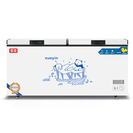 Xueyin Congelador Reductor de Escarcha Congelador Horizontal de Gran Capacidad Congelador refrigerado Comercial doméstico Temperatura única Temperatura Doble Refrigerador de Ahorro de energía de Primera Clase Refrigerador