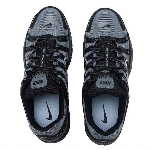 Nike (Nike) Chaussures masculines 2025 Printemps et automne Nouveau P-6000 Chaussures de sport chaussures papa rétro chaussures de course de chaussures IF6199-003 Black Grey 42